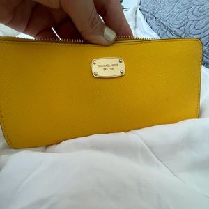 Michael Kors large zip wallet